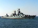 К грузинской границе прибыл ракетный кр, 14-08-08