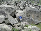 На крупноглыбовой осыпи (Алтай), 27-04-14